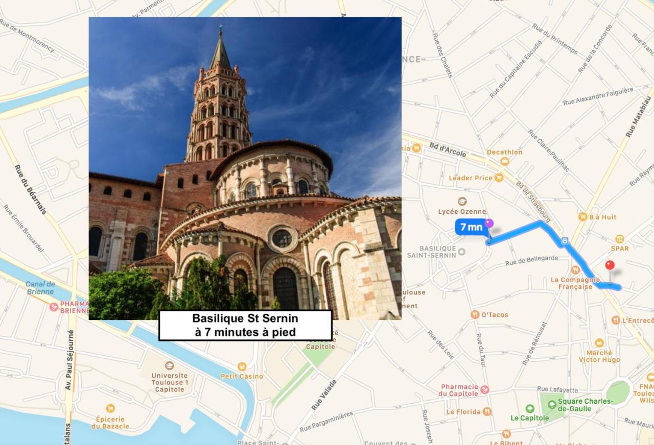 Le Victor Hugo - Studio Avec Parking # Hypercentre Apartment Toulouse Bagian luar foto